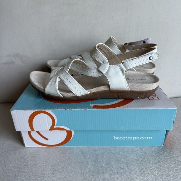 Baretraps Jordyn Strappy Sandals Women's Size 10 White - Picture 2 of 4